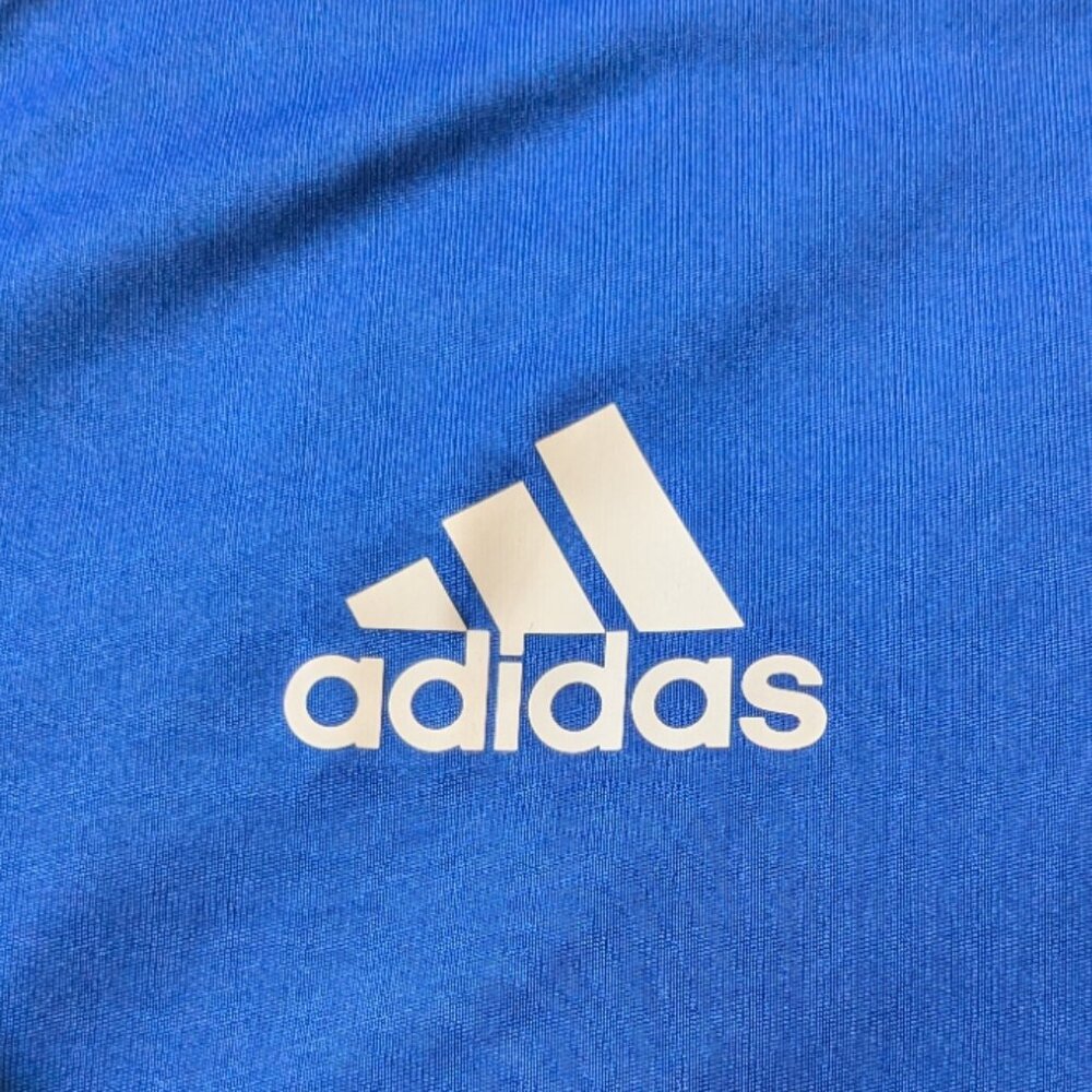 adidas  long sleeved 1/4 Zip knit shirt - Picture 3 of 9